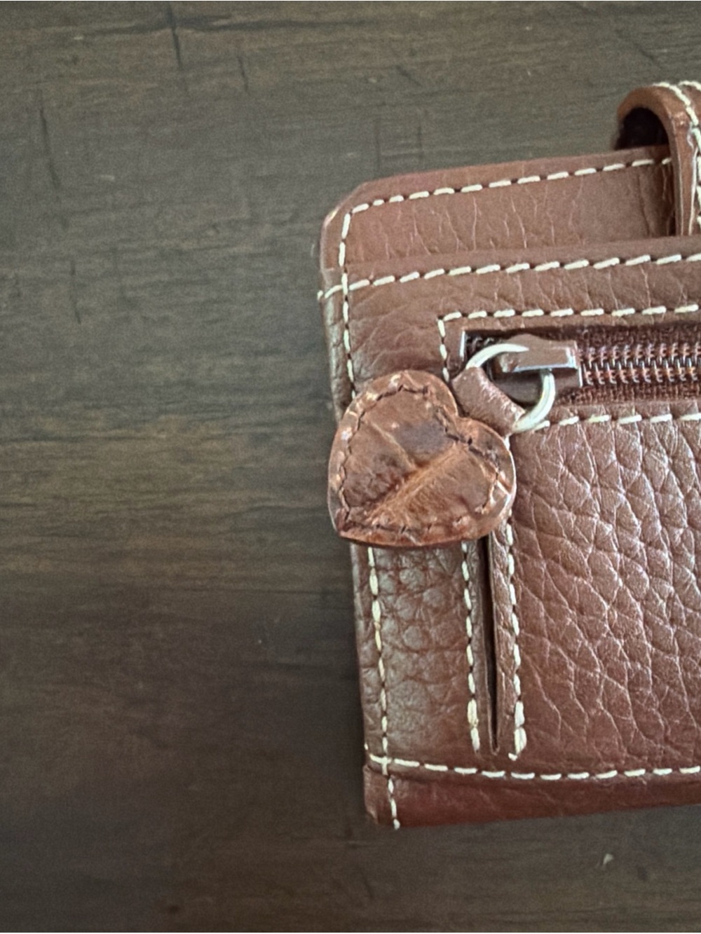 Brighton Brown Leather Wallet with Decorative Silver Buckle - Picture 3 of 7